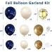 Navy Blue Gold Balloon Graland Arch Kit, Double Stuffed Pearl White Royal Blue Chrome Gold with Confetti Balloons for New Year Graduation Birthday Wedding Baby Shower Party Decorations